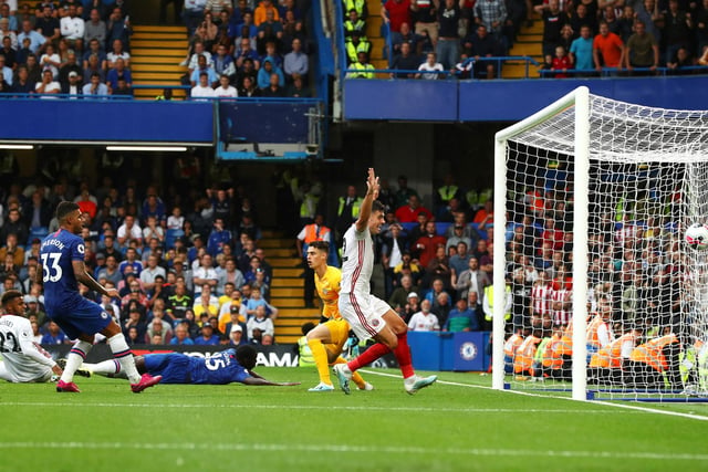 United secure a 2-2 draw against Frank Lampard's Chelsea courtesy of an 89th minute own goal by Kurt Zouma at Stamford Bridge in August. Chris Wilder's side had been 2-0 down at the break. Callum Robinson scored the other goal for the Blades.