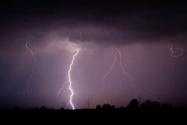 The Met Office has issued a thunderstorm warning for Sheffield, with heavy rain and lightning strikes forecast