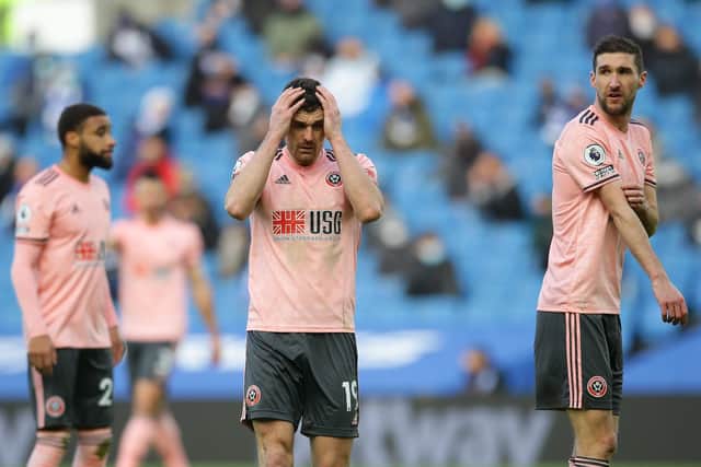 Jack Robinson of Sheffield Utd shows his frustration: David Klein/Sportimage