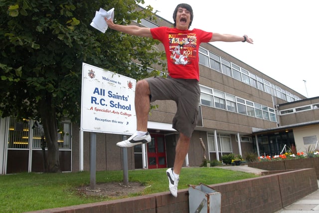 Paul Shearer jumped for joy after getting straight A `s in in A Levels in 2009