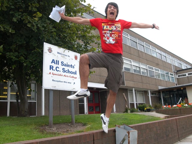 Paul Shearer jumped for joy after getting straight A `s in in A Levels in 2009