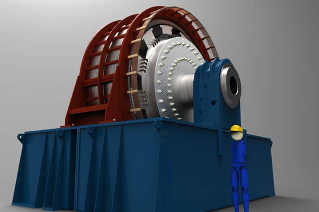 Computer generated image of the rotating stabiliser © 2020 General Electric Company