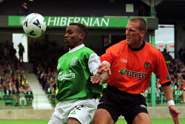 Agathe's time at Hibs was short but eventful. Signed from Raith on a short-term deal in the summer of 2000, the Frenchman scored four times in five appearances before Martin O'Neill snapped him up for Celtic for a bargain £27,000
