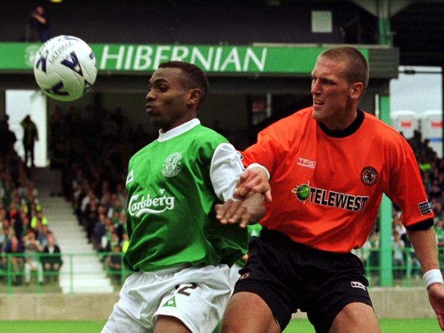 Agathe's time at Hibs was short but eventful. Signed from Raith on a short-term deal in the summer of 2000, the Frenchman scored four times in five appearances before Martin O'Neill snapped him up for Celtic for a bargain £27,000