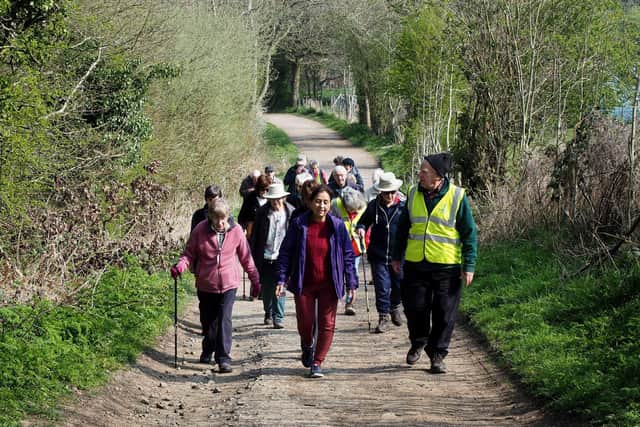 Step Out Sheffield Health Walk in Totley in 2019