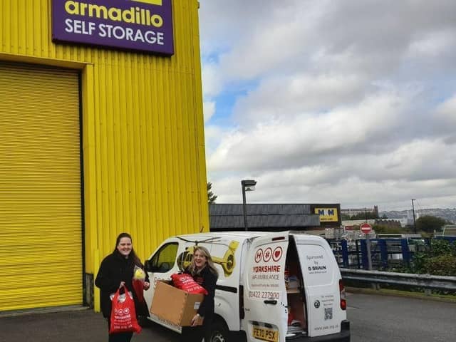 Armadillo Storage provides complimentary storage space for YAA’s South Yorkshire fundraising team.