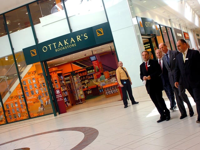 The Duke of Kent who officially opened the Frenchgate in 2006 but pictured outside Otakaks book shop