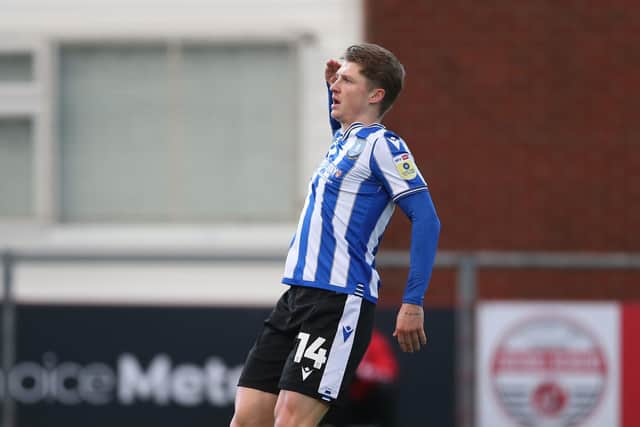 Sheffield Wednesday's George Byers celebrates scoring their side's first goal of the game. (Barrington Coombs/PA Wire)