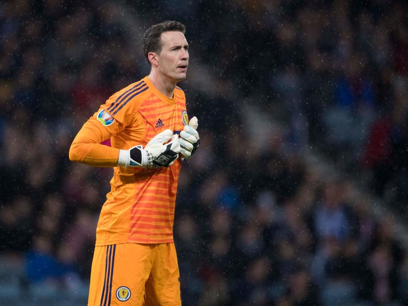 Jon McLaughlin may have just won the title with Rangers, but playing back-up to Allan McGregor has meant he has dropped to third choice at international level. He'll be competing with team mate Robby McCrorie for the jersey.