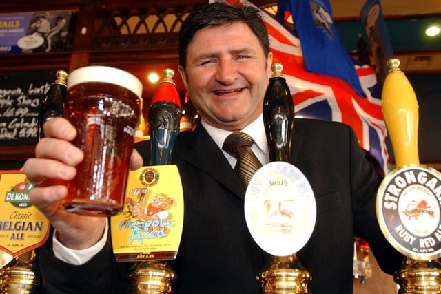 The launch of the King John's Tavern beer festival in 2003. Did you get along?