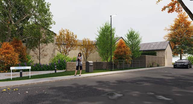 Locals have hit out at a proposal to build a stone wall and a fence around parts of a green verge in front of the Coach House in Sheffield as they say dog walking space will be lost.