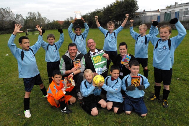 The Laygate Community football team pictured seven years ago. Who can you recognise?
