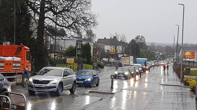 There was traffic gridlock when temporary lights were put up at the Bearsden junction with the A81 some weeks ago