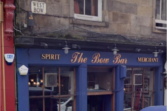 The Bow Bar sits on Victoria Street in Edinburgh.