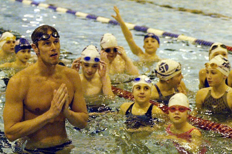 These young students got a wonderful lesson in the pool when Olympic swimmer Mark Foster came to Hebburn in 2004. Did you get to meet Mark?
