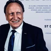 Neil Warnock 'Are you with me' Tour to commence in Sheffield on Friday 16 September 2022.