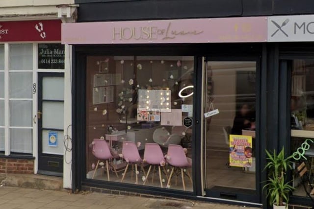 A for Aesthetics, at HOUSE OF LUXE beauty & training Ltd, Hillsborough, Sheffield S6 4GX, has an average Google reviews rating of 5.0, based on 25 reviews.
