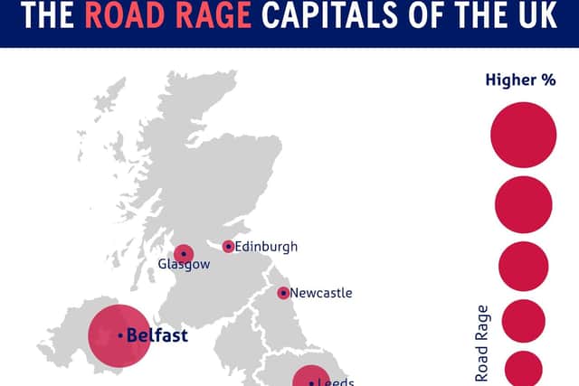 The Road Rage capitals of the UK.