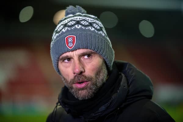 Rotherham United manager Paul Warne. Photo: Bruce Rollinson.