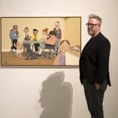 Iconic Sheffield artist Pete McKee has revealed his role in the creation of Noel Gallagher’s new album.. Pete is pictured with his work...12th May  2022