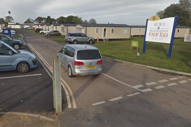 From July 4:
Hemsby Beach Holiday Park, Hemsby, Great Yarmouth, from £275 for seven nights. 3 hr 53 min (168.5 mi) via A17 and A47.  Picture: Google