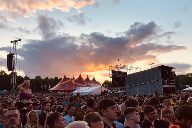 Pierre-Adrien Weydert (@AdrienWeydert) shared this photo on Twitter showing the huge crowds of people at a previous festival and a very atmospheric sky.