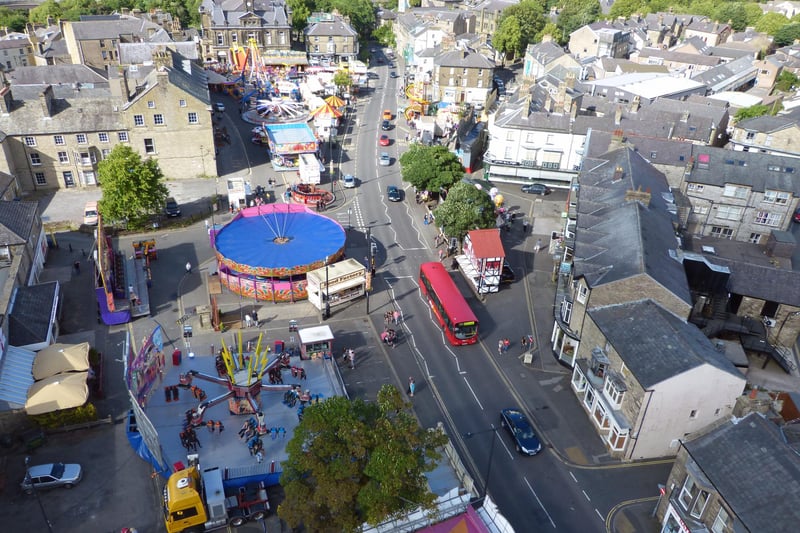 Looking down on the fair in 2014
