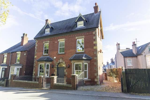 This five-bedroom VIctorian villa on Sheffield Road, Chesterfield, is on the market for £430,000.