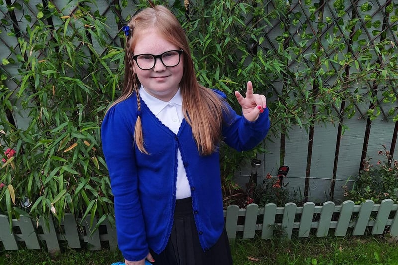 Talia Rose, age 9, going into Year 5 at New Silksworth Academy.