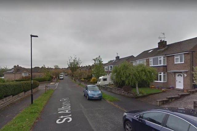 There were another 4 cases of burglary reported near St Albans Road, Sheffield.