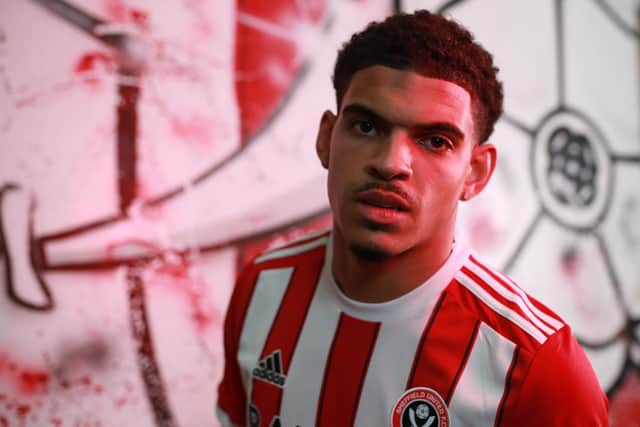 Morgan Gibbs-White on his first day as a Sheffield United player: Simon Bellis/Sportimage