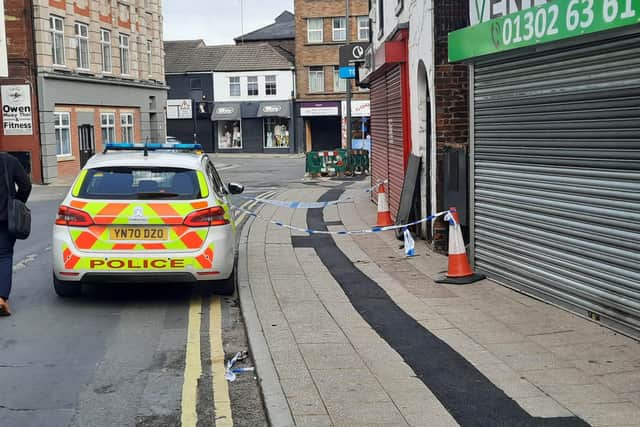 A man was stabbed in Doncaster this morning