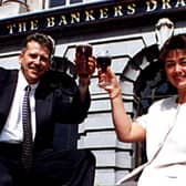 Nick and Sue Anderson who took on the Banker's Draft pub when it opened in Castle Square in 1996