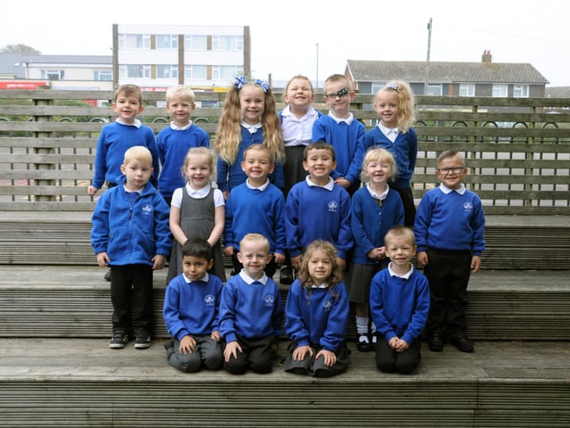 Year R Starters 2021 Sharps Copse Primary School Prospect Lane Havant Tiger - Sharks Class. Picture: Alice Mills