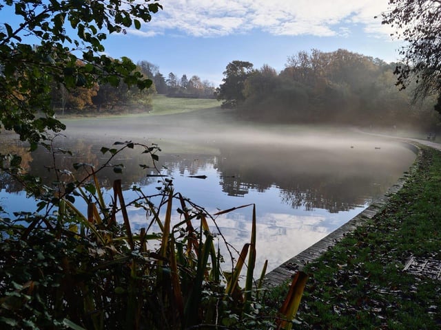 Ria is proud of the time she caught this mist hovering above the water at Staunton Country Park, in Havant.