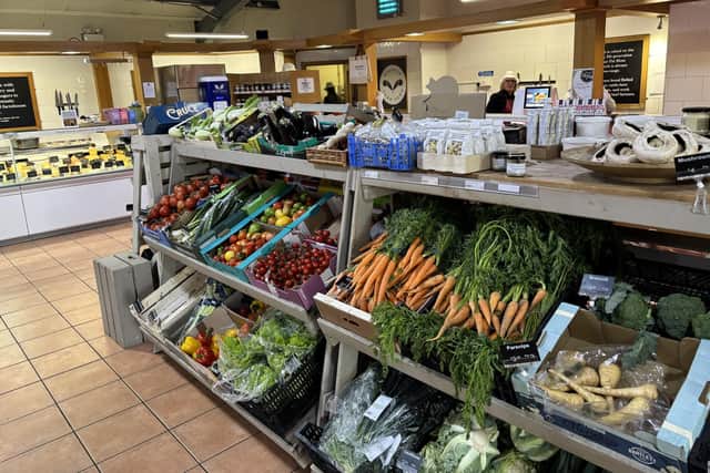Some of the veg which is grown on the estate.