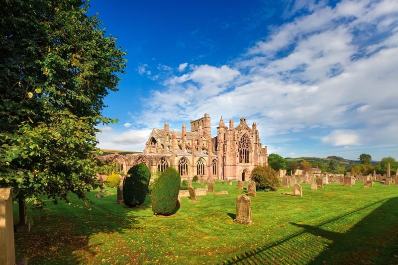 The dramatic and atmospheric ruins of Melrose Abbey, the final resting place of Robert the Bruce's heart, date back to 1136 when it was founded by David I as Scotland’s first Cistercian monastery. The abbey grounds, cloister and museum are all now open to visitors.