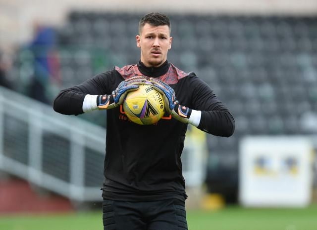 Former BBC journalist Jim Spence claimed Celtic have watched Dundee United goalkeeper Benjamin Siegrist last week (Twitter)