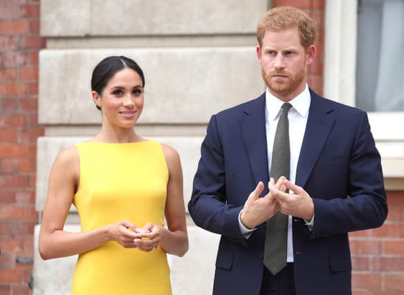 The Duke and Duchess of Sussex, pictured in 2018 - their daughter, Lilibet 'Lili' Diana Mountbatten-Windsor, was born on Friday in California