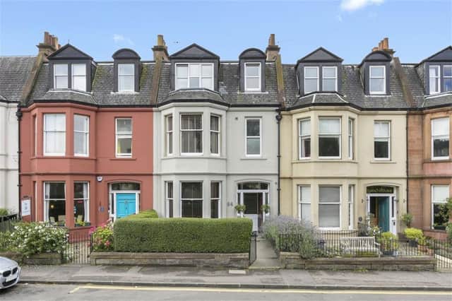 This classic Edinburgh terraced villa can be found on a quiet, residential street.