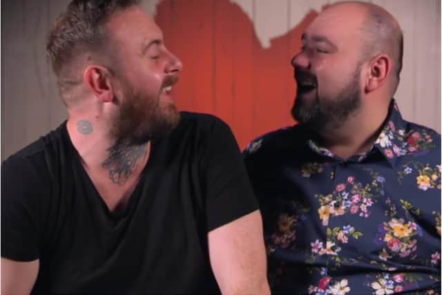 Alan and Stephen appeared on First Dates - but already knew each other. (Photo: Channel 4).