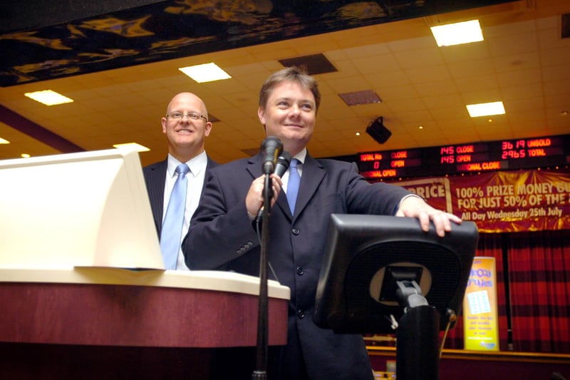 The then Hartlepool MP Iain Wright tested his skill as a bingo caller in 2007.