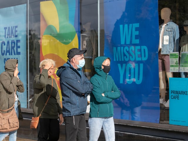 Posters in the window told passers by that the store had missed them.