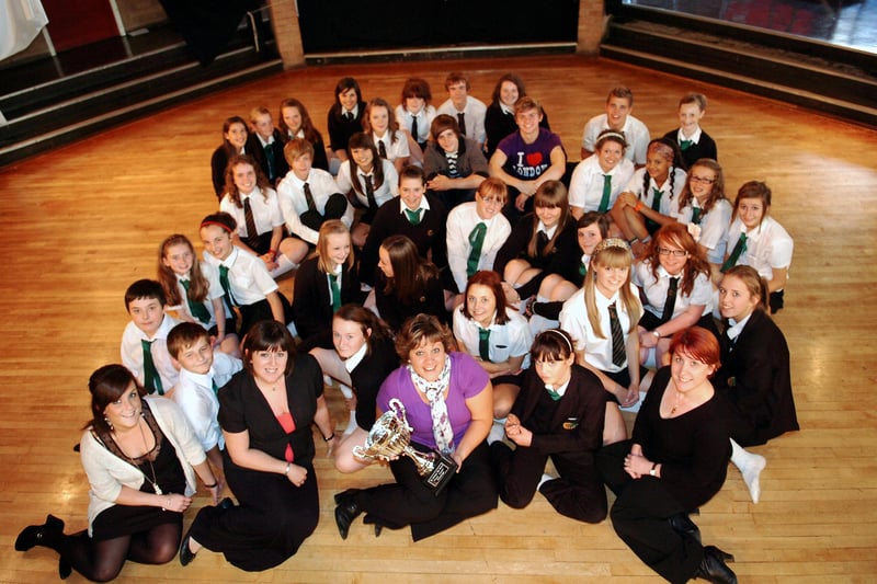 Sian Cameron was pictured with the Hartlepool Mail Poppy Appeal Challenge Trophy along with staff, pupils and former pupils from the drama department at Manor College of Technology. Who can tell us more about this 2010 scene?