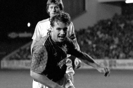 McCoist scored the second of a 2-0 win over Dynamo Kiev at Ibrox in September, 1987