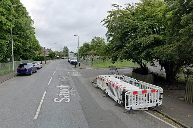 Temporary traffic lights at Broomhall Avenue/Carrick Knowe Parkway for a mains upgrade