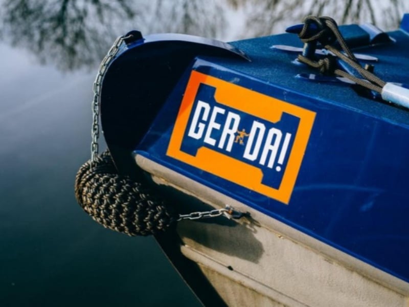 Gerda's nameplate pays homage to Scotland's other national drink.