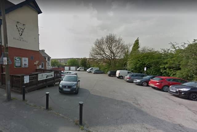 The scene of the collision in Aughton.