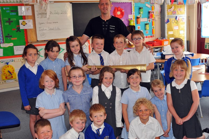 St Bega's Primary School in 2012 when the school learned about the Olympics with the help of Brian Baines . Does this bring back great memories?