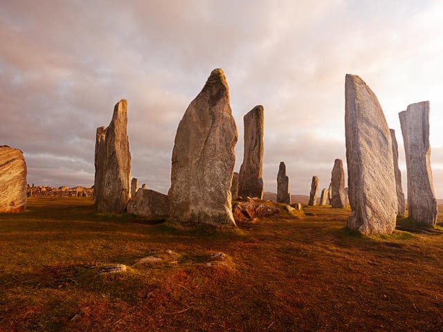 Found on the west coast of Lewis, the Callanish Stones are 5,000 years old and famous all over the world. Erected in the late Neolithic era, they were a focus for ritual activity during the Bronze Age